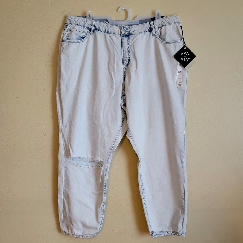 Ava & Viv Mid-rise Skinny Jeans | Comfort Waist - Picture 2 of 12